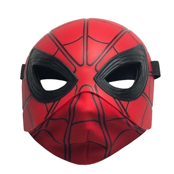 Spider-Man Mask Child’s Play Mask Breathable Cloth Mouth Adjustable Head Strap - Picture 1 of 7